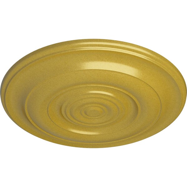 Niobe Ceiling Medallion (Fits Canopies Up To 8 5/8), Hand-Painted Rich Gold, 18OD X 1 1/2P